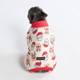 Pigiama di Natale per cane - Babbo Natale e Rodolfo