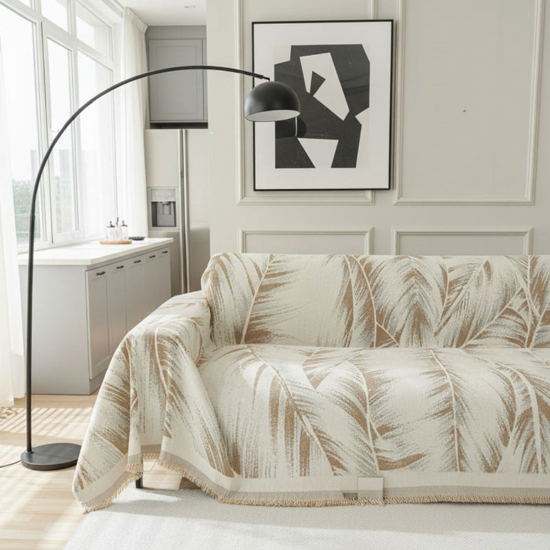 Copridivano – Beige Foglia