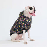 Felpa Vintage Flower per Cane - Nero