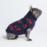 Maglione per cane lavorato a maglia - Ciliegie