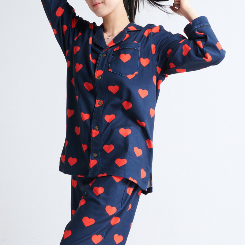 Top del pigiama umano - Cuori