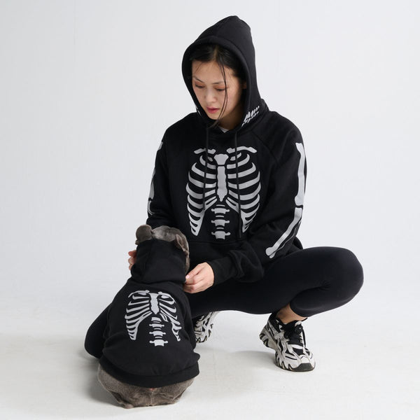 Felpa di Halloween per adulti - Scheletro