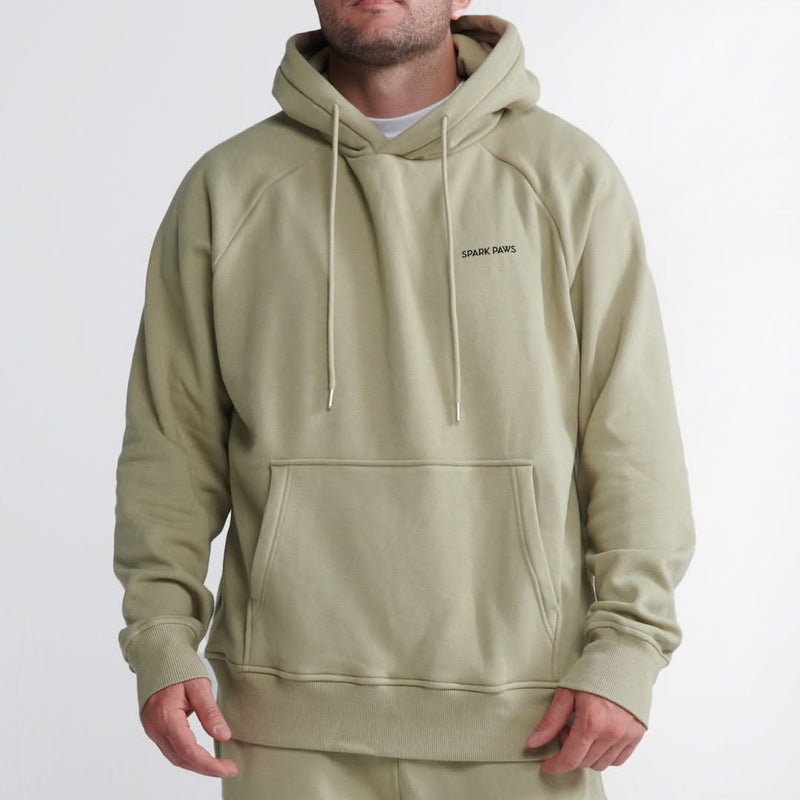 Felpa con cappuccio Essential Human - Verde