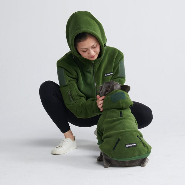 Felpa con cappuccio CozyFlex Utility Human - Verde