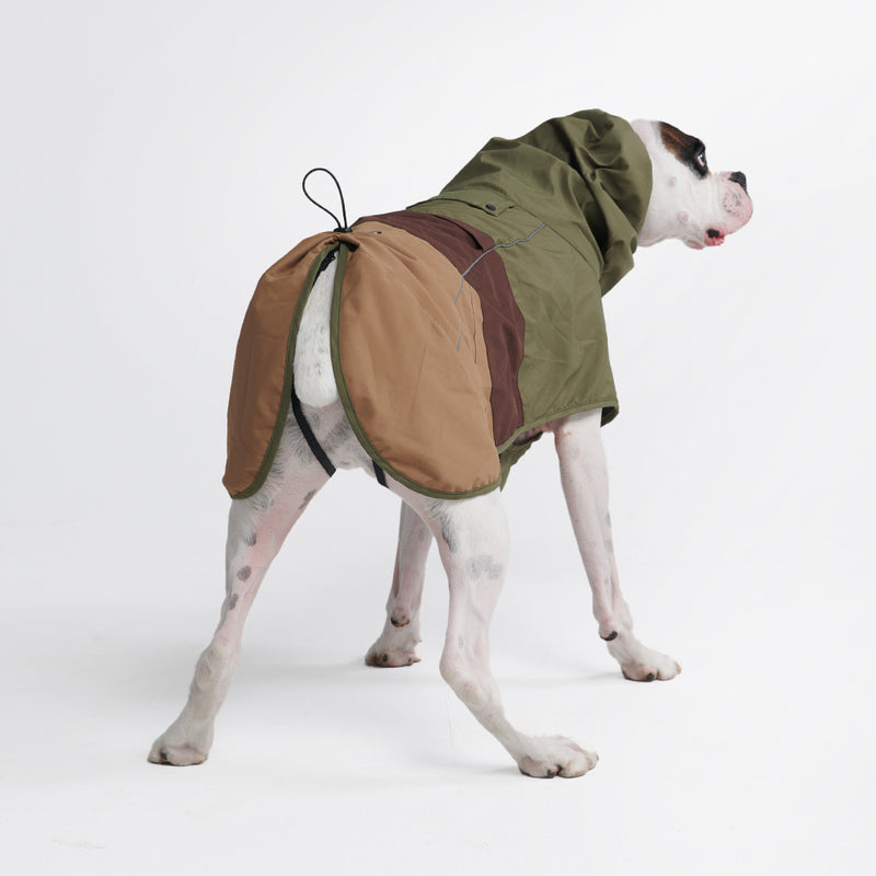 Impermeabile per cani Breatheshield™ - Verde Marrone Chiaro
