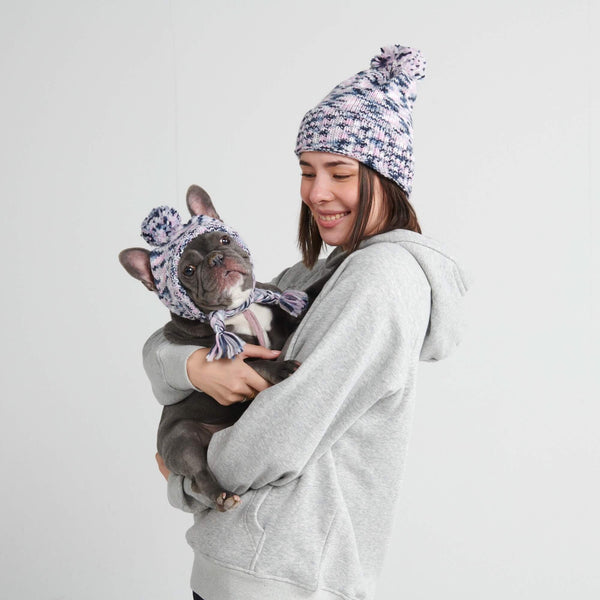 Cappello per cani Pom Pom in Maglia
