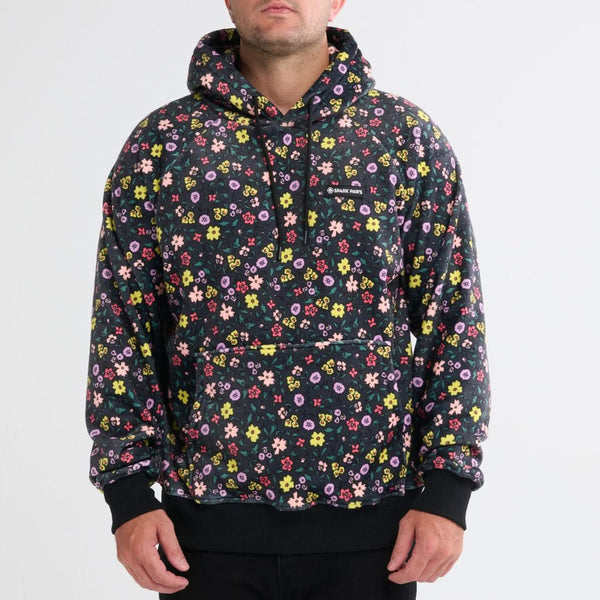 Felpa Vintage Flower per Umano - Nero