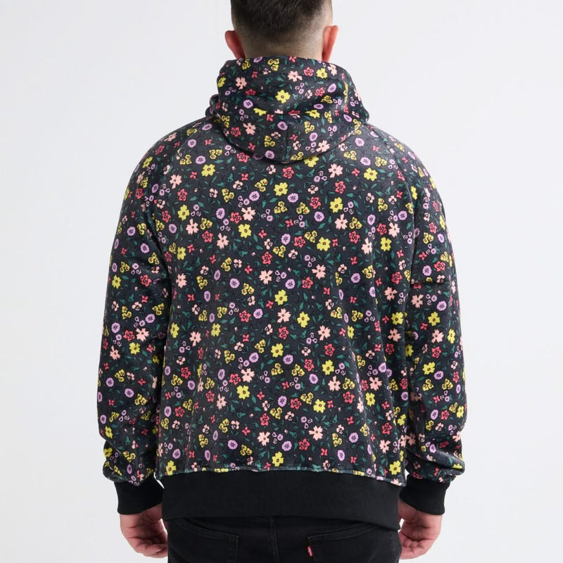 Felpa Vintage Flower per Umano - Nero