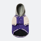 Giacca varsity per cani - Viola