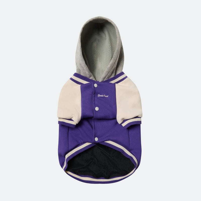 Giacca varsity per cani - Viola