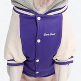 Giacca varsity per cani - Viola