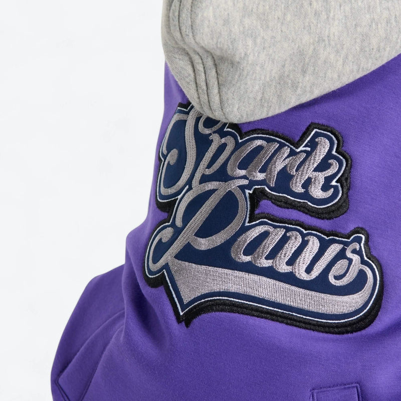 Giacca varsity per cani - Viola