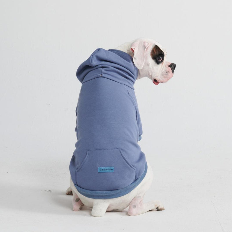 Felpa con cappuccio Essential Dog - Blu cenere