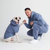 Maglione Essenziale per Cani - Blu Ardesia