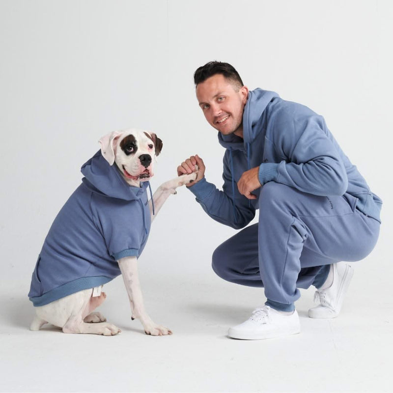 Maglione Essenziale per Cani - Blu Ardesia