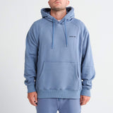 Felpa con cappuccio Essential Human - Blu cenere