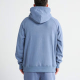 Felpa con cappuccio Essential Human - Blu cenere