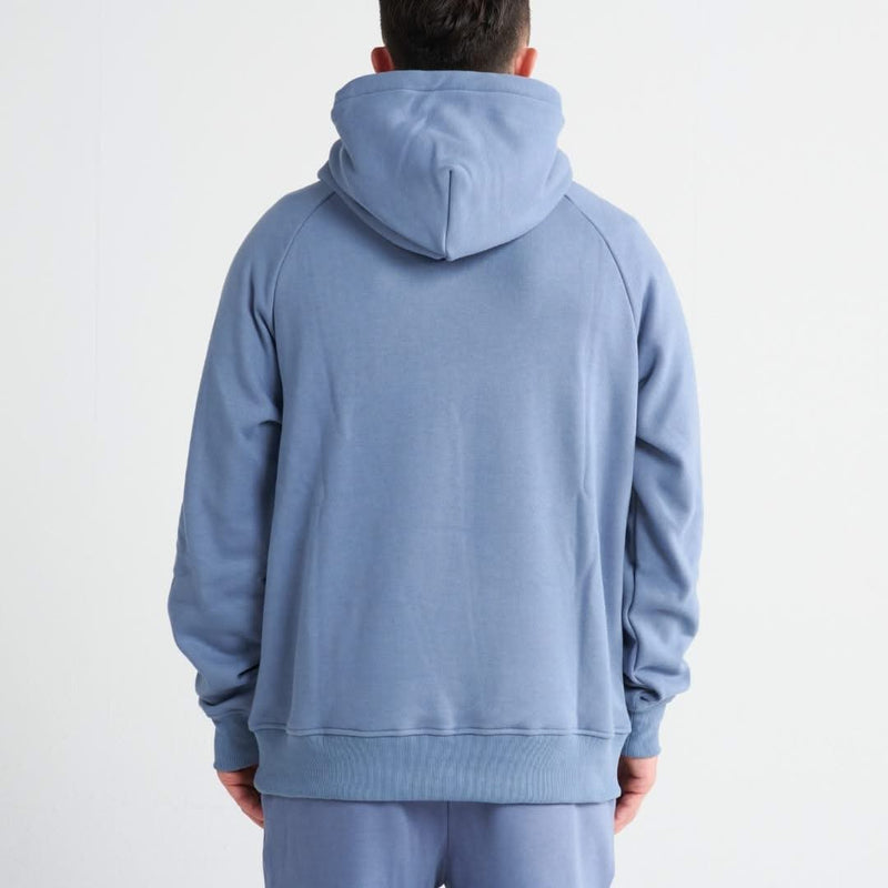 Felpa con cappuccio Essential Human - Blu cenere
