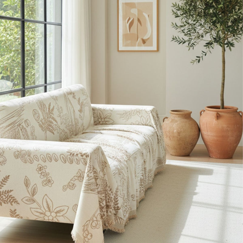 Copridivano – Beige Mughetto