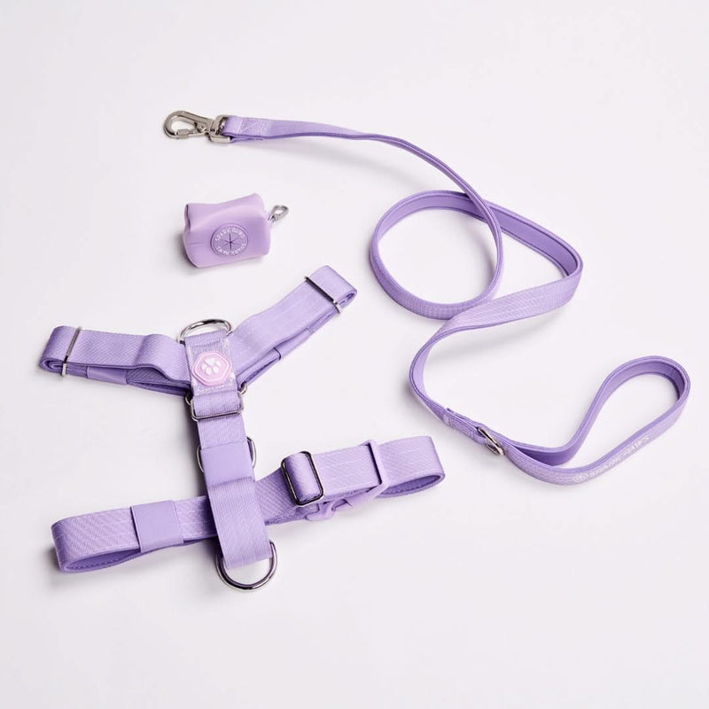 Set di imbracatura per cani Comfort Control No-Pull - Lilla