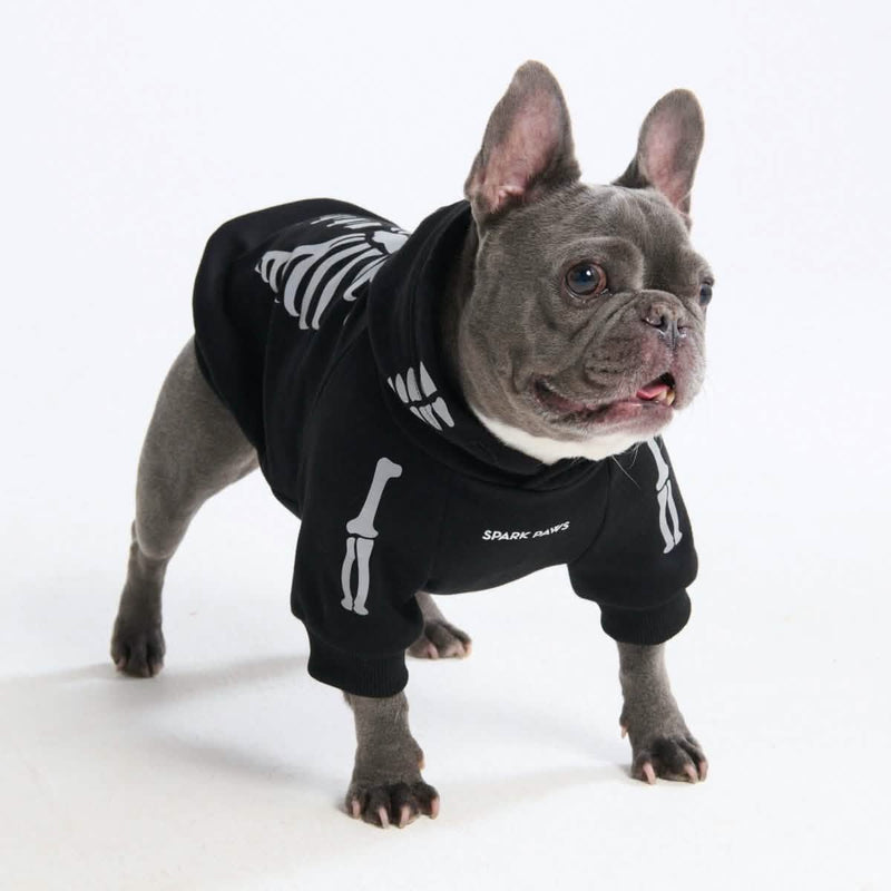 Felpa di Halloween per cani - Scheletro