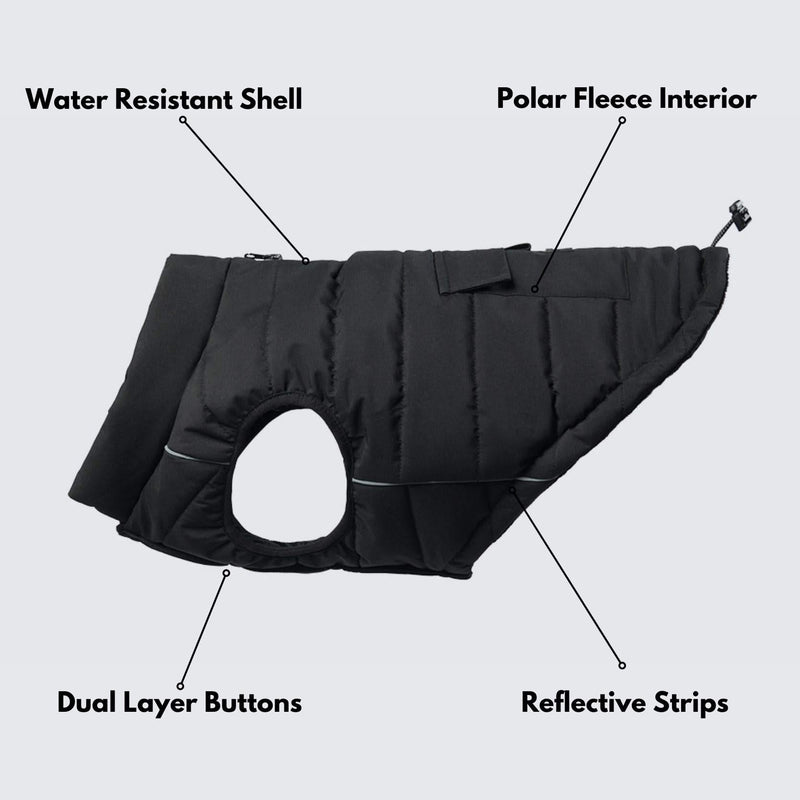 Giacca impermeabile WarmShield™ - Nero