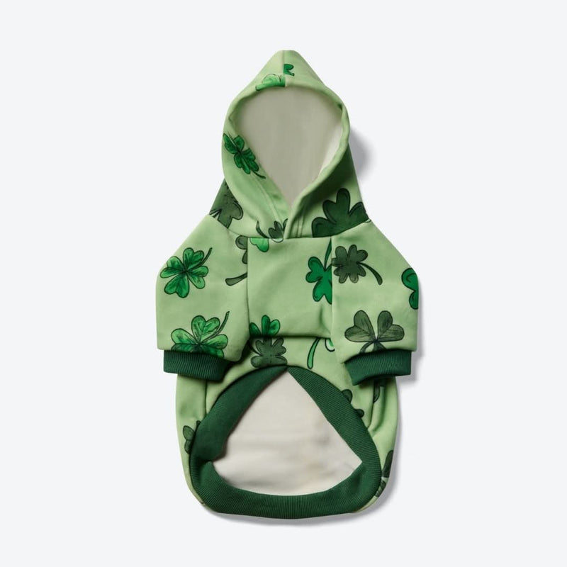 Felpa con cappuccio per cani St. Patty's - Verde chiaro