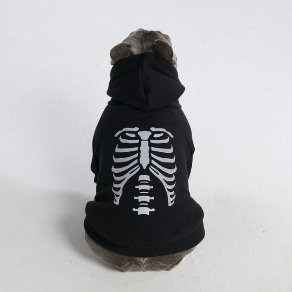 Felpa di Halloween per cani - Scheletro