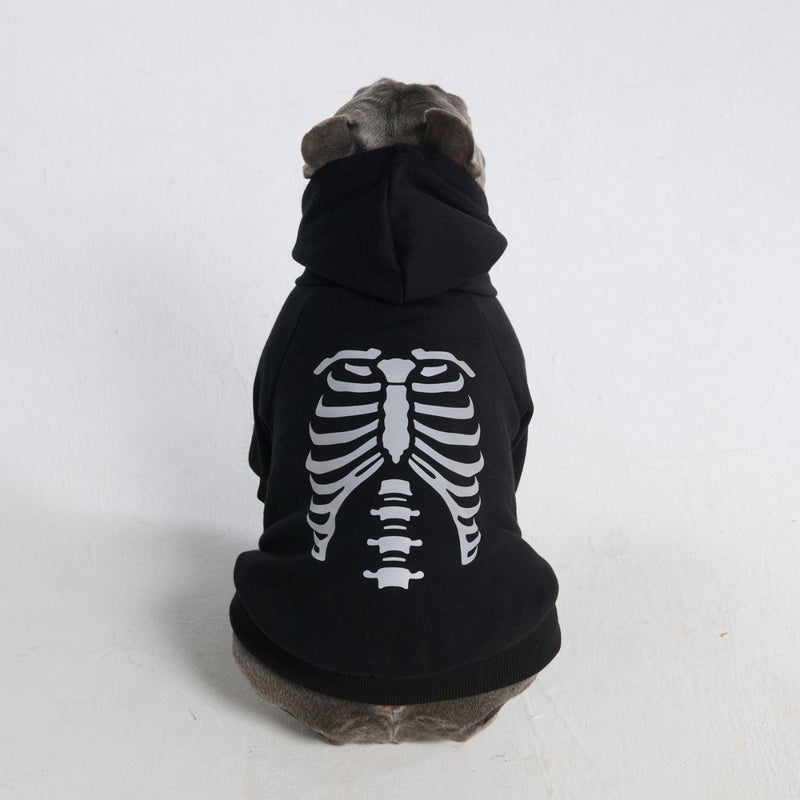 Felpa di Halloween per cani - Scheletro