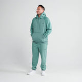Felpa con cappuccio Essential Human - Verde acqua