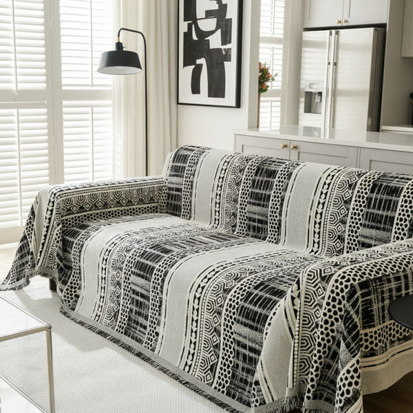 Copridivano – Nero Mosaico Moderno