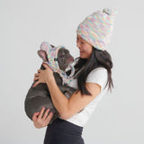 Cappello con pompon umano - Glassa pastello