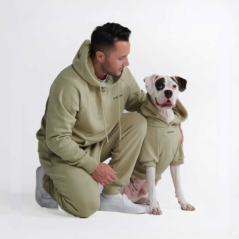 Felpa con cappuccio Essential Human - Verde