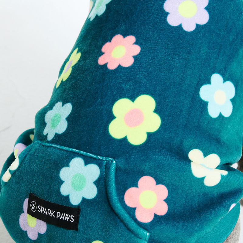 Daisy Felpa per Cane - Verde
