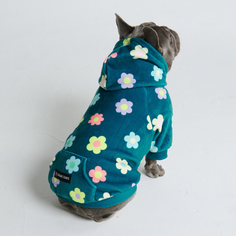 Daisy Felpa per Cane - Verde