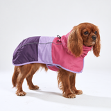 Dog Raincoat - Pink Lilac Purple||size:L