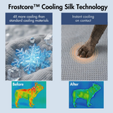Frostcore™ Letto Rinfrescante per Auto per Cani - Waffle Grey