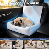 Frostcore™ Letto Rinfrescante per Auto per Cani - Waffle Grey