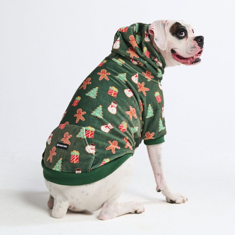 Felpa con cappuccio per cani (velluto morbido)