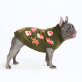 Maglione natalizio a maglia per cani – Pan di zenzero