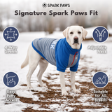 Royal Blue Plush Fleece Dog Sweater||size:S,M,L,XL,2XL,3XL,4XL
