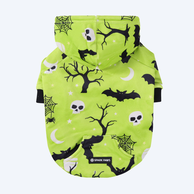 Felpa con cappuccio per cani di Halloween - Neon