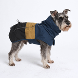 Dog Raincoat - Blue Gold Black||size:M