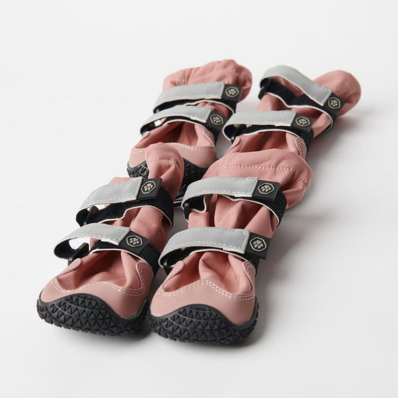 Stivali per cani resistenti all'acqua con struttura flessibile - Rosa