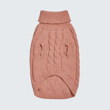 Maglione a trecce per can - Marrone