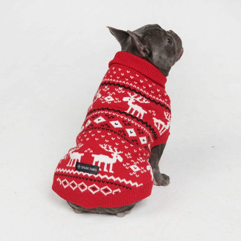 Maglione per cane lavorato a maglia - Dasher Rosso