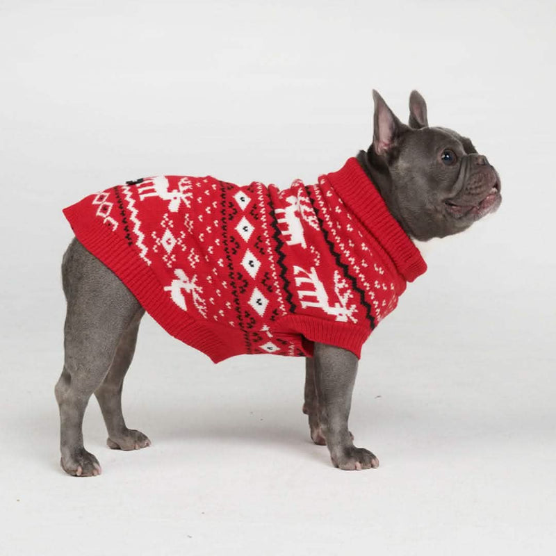 Maglione per cane lavorato a maglia - Dasher Rosso