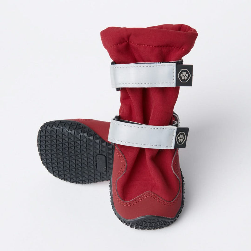 Stivali per cani resistenti all'acqua con struttura flessibile - Rosso