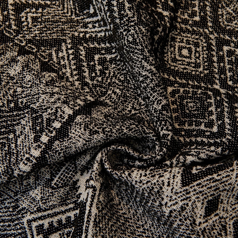 Rustic Boho Black Couch Cover