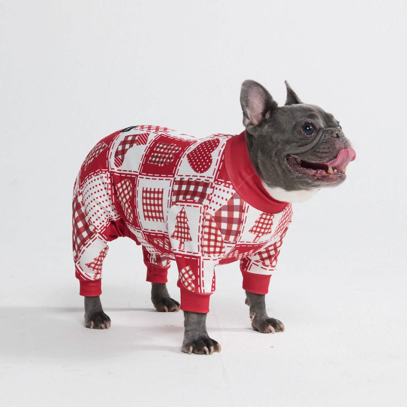 Pigiama di Natale per cane - Patchwork Festivo